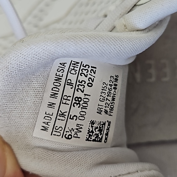 Adidas PureBoost 21 Primegreen Running Shoes White Size 6.5 - Picture 5 of 5